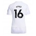 Maillot de foot Manchester United Amad Diallo #16 Extérieur vêtements Femmes 2025-26 Manches Courtes